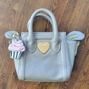 BETSEY JOHNSON Dreamworks Trolls Silver Gray Mini Bag Crossbody